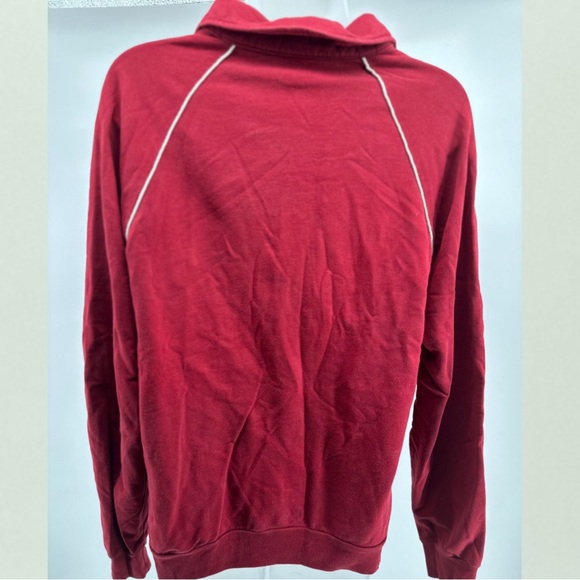 Fort Collins Brewery Zip-Up Sweatshirt - Red with White Piping - Size Medium - Picture 2 of 4